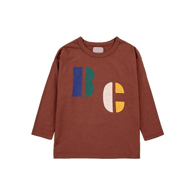 2023 Sügis Bobo Laste riided Beebi Tüdruku Poisi T-särk Laste Puuvillased Topid Tüdrukud Multifilmid Armsad T-särgid Laste pikkade varrukatega särk