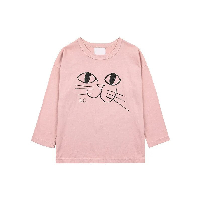 2023 Sügis Bobo Laste riided Beebi Tüdruku Poisi T-särk Laste Puuvillased Topid Tüdrukud Multifilmid Armsad T-särgid Laste pikkade varrukatega särk