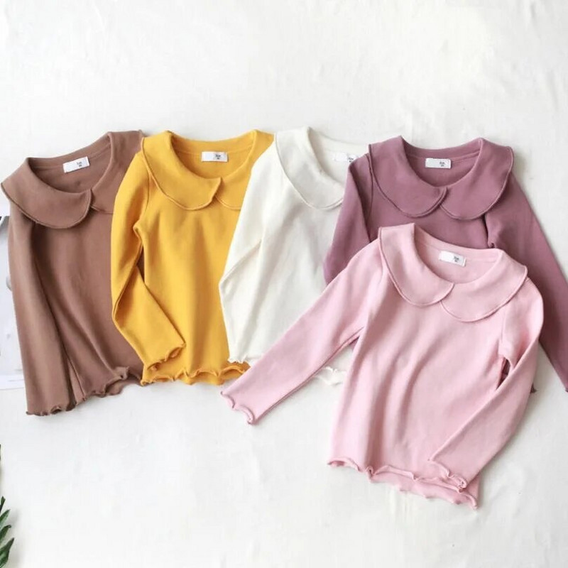 Jesen Zima Majice za malu djecu Školice Majice za djevojčice Dječje majice dugih rukava Pamučne majice za djevojčice Bluze Majice Dječja odjeća