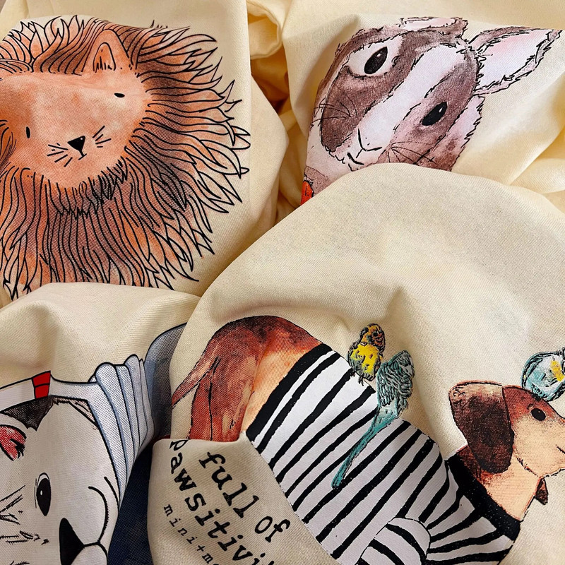 Dječja majica dugih rukava sa slatkim crtićima i životinjskim printom, dječji ležerni pulover za dječake, majice s dugim rukavima, mekana pamučna majica za djevojčice