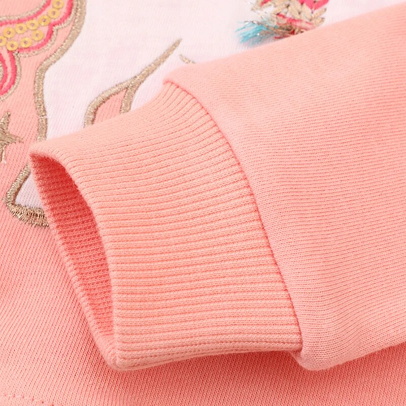 Bumeex Väikelaste Tüdrukute Pusa Ümarkaelusega Pullover Särk Tüdrukute Ükssarviku Riided Sügis- ja Talvine pikkade varrukatega Topid Laste Kampsun