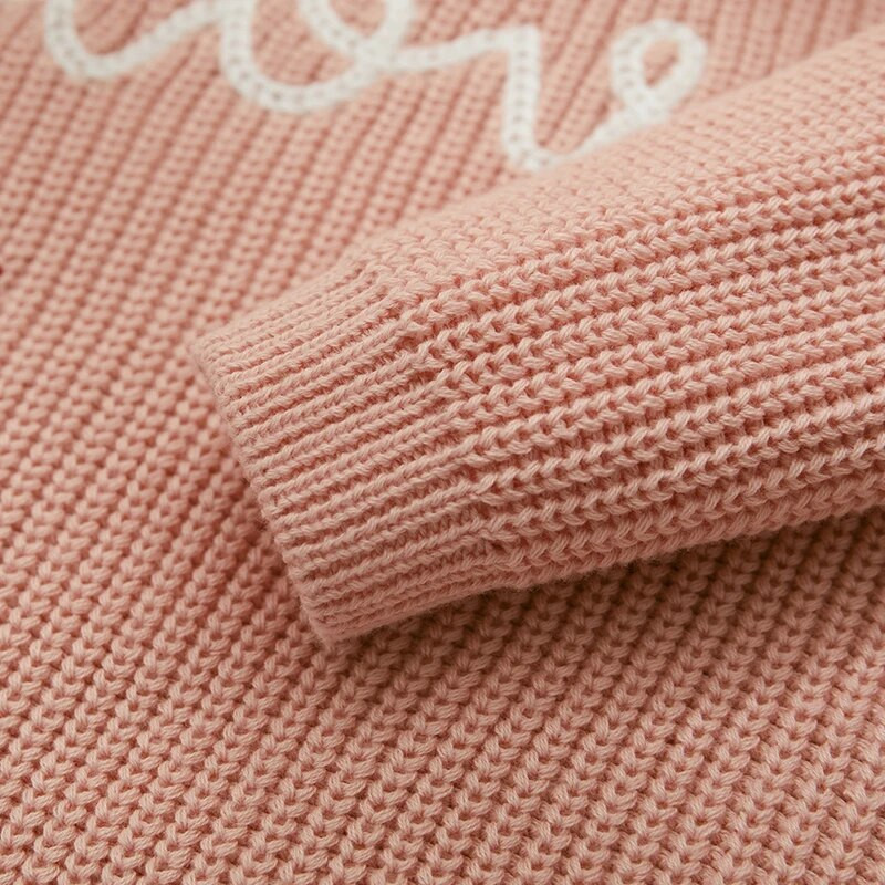 Valentīna diena Meiteņu Džemperis Džemperis Modes Burts Sirds Izšuvumi Bērni Trikotāžas Apģērbi Garās Piedurknes Trikotāžas Pulovers