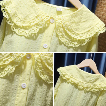Παιδικό κοριτσάκι 1-8 ετών με μακρυμάνικο κοριτσάκι φθινοπωρινό κορεατικό στυλ φθινοπωρινό Κορεάτικο λευκό πουκάμισο για κοριτσάκι Ρούχα