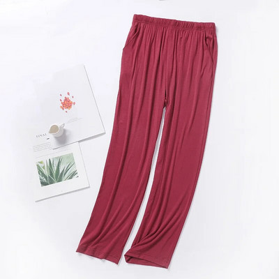 Pantaloni de dormit modal ocazional pentru bărbați 2023 Pantaloni de dormit uni pentru bărbați Pantaloni de pijama pentru bărbați Lenjerie moale de pijama de acasă Pantaloni pentru bărbați