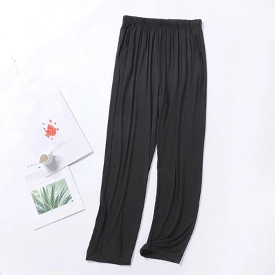 Pantaloni de dormit modal ocazional pentru bărbați 2023 Pantaloni de dormit uni pentru bărbați Pantaloni de pijama pentru bărbați Lenjerie moale de pijama de acasă Pantaloni pentru bărbați