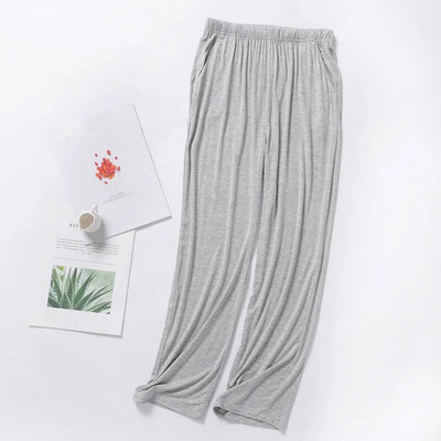 Pantaloni de dormit modal ocazional pentru bărbați 2023 Pantaloni de dormit uni pentru bărbați Pantaloni de pijama pentru bărbați Lenjerie moale de pijama de acasă Pantaloni pentru bărbați