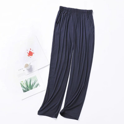 Pantaloni de dormit modal ocazional pentru bărbați 2023 Pantaloni de dormit uni pentru bărbați Pantaloni de pijama pentru bărbați Lenjerie moale de pijama de acasă Pantaloni pentru bărbați