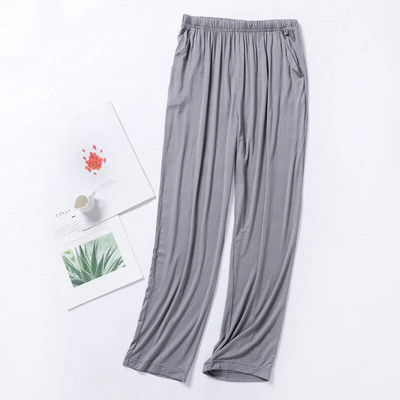 Pantaloni de dormit modal ocazional pentru bărbați 2023 Pantaloni de dormit uni pentru bărbați Pantaloni de pijama pentru bărbați Lenjerie moale de pijama de acasă Pantaloni pentru bărbați