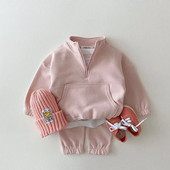 Mazuļu zēnu meiteņu apģērbu komplekts zīdaiņiem, bērniem kokvilnas topi jaka bikses uzvalks mazuļiem zēniem sporta krekls bikses apģērbs 2gab/komplekts treniņtērps