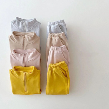 Βρεφικό Σετ κοριτσίστικα βρεφικά παιδικά βαμβακερά μπλουζάκια σακάκι παντελόνι Κοστούμι για αγόρια Φούτερ Παντελόνι Ρούχα 2 τμχ/σετ Φόρμα