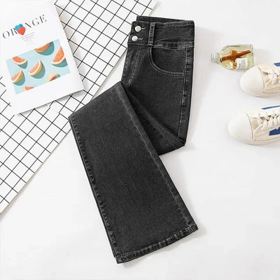 Aukštu juosmeniu ploni džinsai moterims Korėjos laisvalaikio siauros džinsinės kelnės Gatvės drabužiai Pantalones Vintage Vaqueros tamprios kelnės