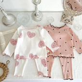 MILANCEL 2023 Spring Baby Set Dot Print Infant Girls Sleeper Babe indoor κοστούμι