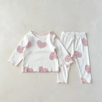 MILANCEL 2023 Spring Baby Set Dot Print Infant Girls Sleeper Babe indoor κοστούμι