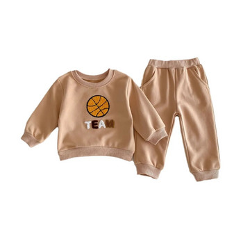 Άνοιξη 2024 Νέο σε Παιδικό Σετ Παιδικά Χαριτωμένα Ρούχα 2 τμχ Βρεφικά Παιδικά Γράμματα Κορυφαία Φούτερ+παντελόνι Νηπιοφόρα ρούχα 3M-4Y