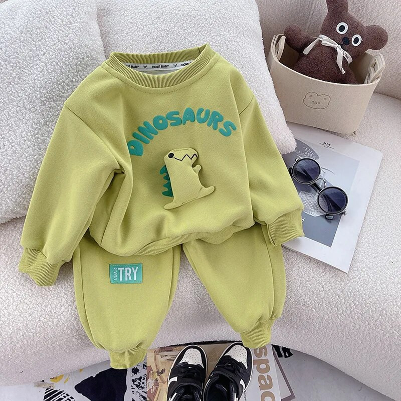 IENENS Kids Baby Girls Jesenski kompleti odjeće iz crtića 2 kom Tops + Hlače Odjeća za malu djecu Dječja pamučna odjeća 1-4 godine