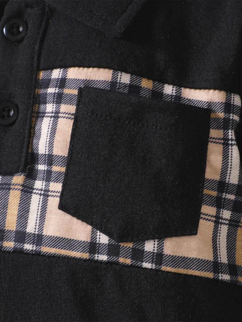 Zimske modne majice s kapuljačom za novorođenčad, bebe, dječake, revere, duge rukave, pamučne rešetke