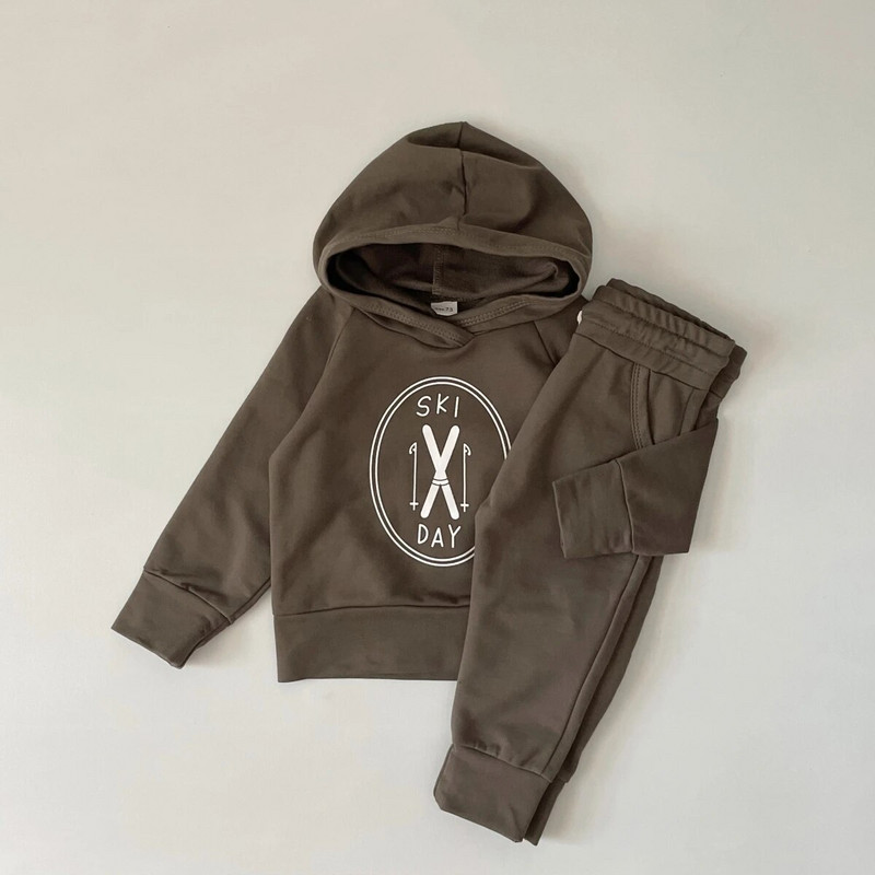 Jesenska odjeća za bebe 2023. Dječji kompleti od 100% pamuka Dječaci Djevojčice Proljetna trenirka Hoodie+hlače Kompleti od 2 komada za dječju odjeću