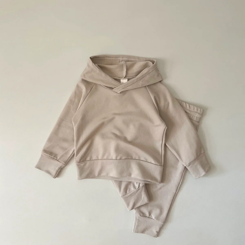 Jesenska odjeća za bebe 2023. Dječji kompleti od 100% pamuka Dječaci Djevojčice Proljetna trenirka Hoodie+hlače Kompleti od 2 komada za dječju odjeću