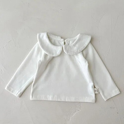 Rudens žiemos korėjietiško stiliaus mažylių mergaičių rūbai, kostiumas ilgomis rankovėmis languotas megztinis + šortai kūdikių drabužių rinkinys