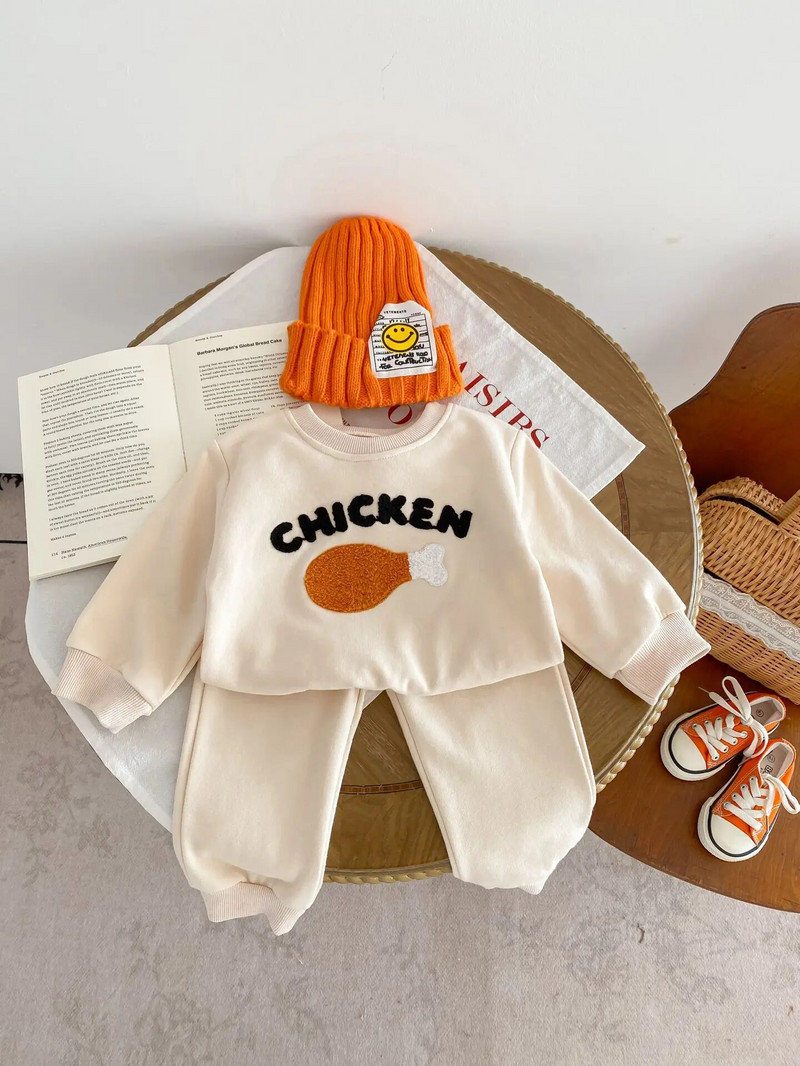 Proljeće 2024. Nova dječja ležerna majica s kratkim rukavima Moda za dojenčad i malu djecu Pamučne majice s vezom od slova + hlače Odijelo od 2 komada Dječja odjeća