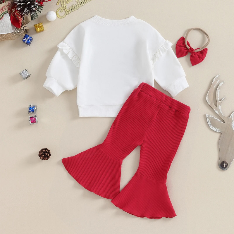 ma&baby 6M-4Y jõulud väikelapsed, väikelapsed, tüdrukud, riided, komplektid, sarikad, püksid, jõulukostüümid, väikelapse komplektid D24