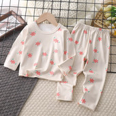 9m-4y Haine pentru bebeluși Costum cu mâneci lungi Lenjerie de corp Imprimat Drăguț pentru copii mici Fete Haine acasă 2 buc/set Copii Pijamale Topuri + Pantaloni