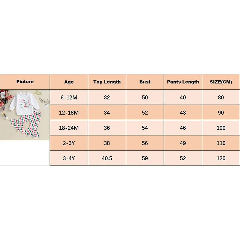 2023-09-19 Lioraitiin 6M-4Y meiteņu Ziemassvētku tērpi, džemperis ar garām piedurknēm + šaha galda bikses, mazuļu Ziemassvētku apģērbu komplekts