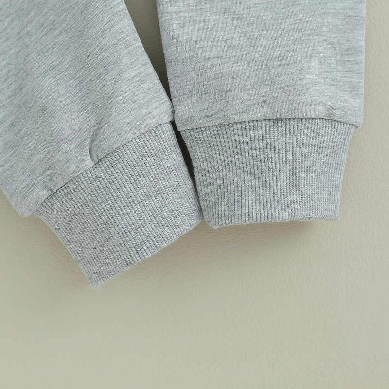 Pamuk Ležerna odjeća za bebe Djevojčice Dječaci Odjeća za malu djecu 2 komada Jesenska odjeća Slovo print Skrozni izrez Duksevi dugih rukava Hlače Dječje odijelo