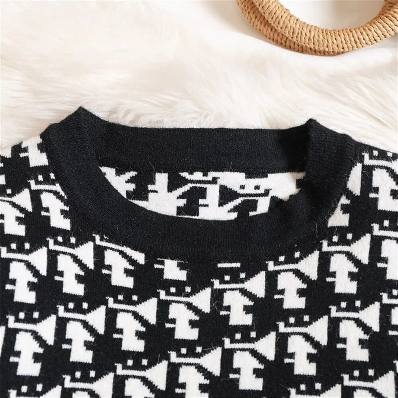 Kevadine ja sügisene tüdrukute rõivakomplekt vastsündinutele Thousand Bird Grid top + püksid, vabaaja puuvillased imikuriided, ülikond 3-8 a