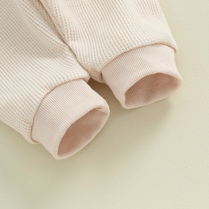 Ziemassvētku mazuļu drēbju komplekts rudens ziemas bērniem bērnu tērpi izplūdušo burtu džemperis savelkamās bikšu komplekts jaundzimušo vafeļu kostīmi