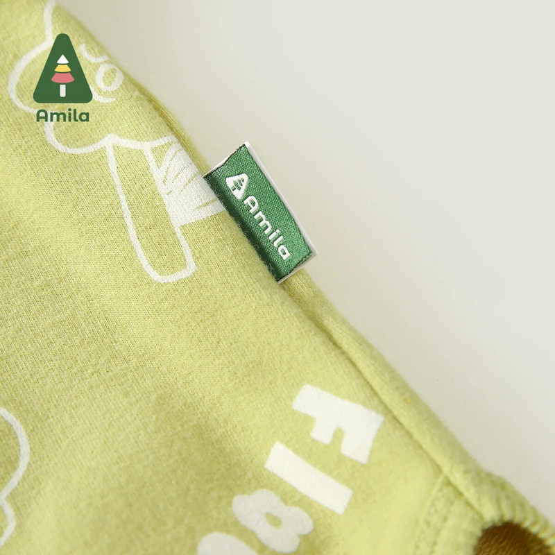 Amila beebiriiete komplektid 2023 Sügis, soe uus mood, armas avar dressipluus, kaheosaline ülikond tüdrukutele, lastele, riietele