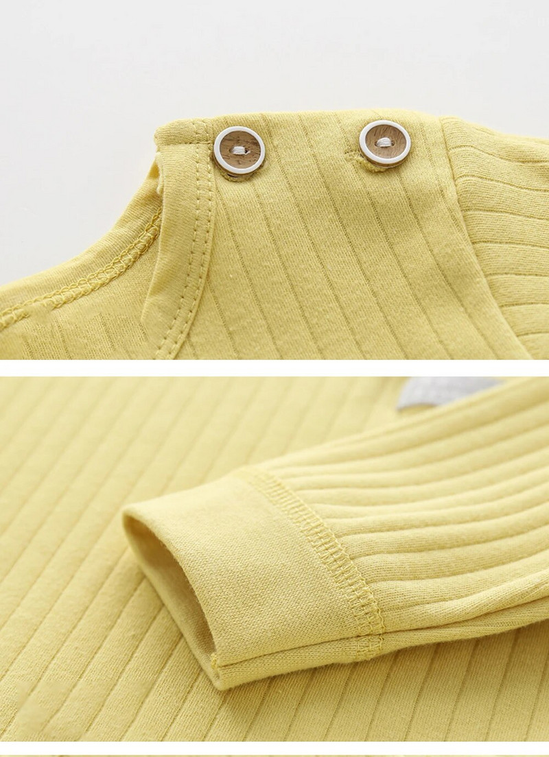 Sügistalvine termopesu ülikond beebiriiete komplektid poistele tüdrukutele pidžaamakomplektid beebisoojad magamisriided kommid värvid lasteriided