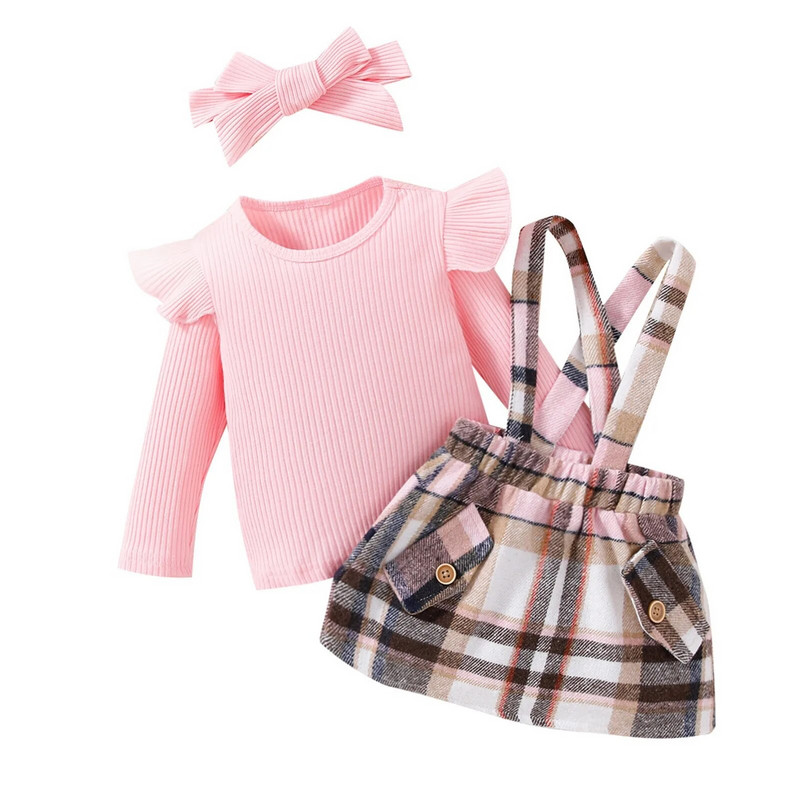 Jaundzimušā zīdaiņa meitenes ar ziediem rudens, garām piedurknēm, rievoti topi, rūtaini zeķturi, kleita bērniem, apgriezti tērpi, tērpi lieliem bērniem