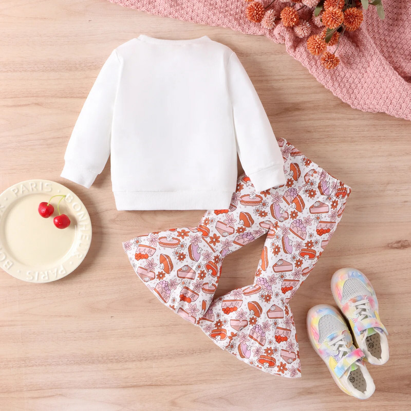 Kūdikių rinkiniai mergaitėms rudens ilgomis rankovėmis viršus varpelio apačia Mielas dviejų dalių rinkinys vaikams Medvilnė mergaitėms Vaikiški drabužėliai kūdikiams