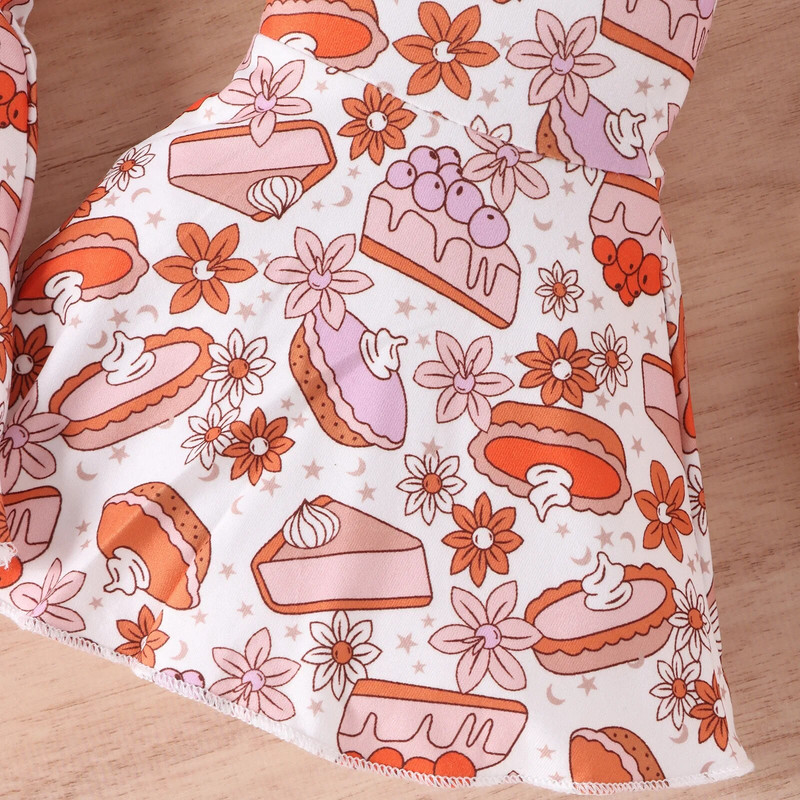 Kūdikių rinkiniai mergaitėms rudens ilgomis rankovėmis viršus varpelio apačia Mielas dviejų dalių rinkinys vaikams Medvilnė mergaitėms Vaikiški drabužėliai kūdikiams