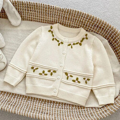 Jesen Proljeće Komplet odjeće za novorođene djevojčice, karirani džemper dugih rukava, kombinezon, odijelo za djevojčice