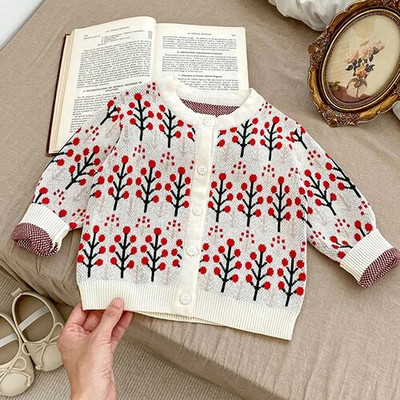 Jesen Proljeće Komplet odjeće za novorođene djevojčice, karirani džemper dugih rukava, kombinezon, odijelo za djevojčice