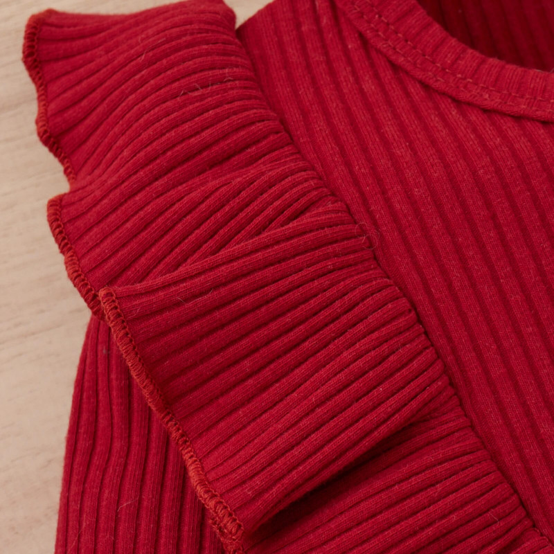 Ma&Baby 9M-4Y Komplet odjeće za malu djecu i djevojčice Pleteni pulover Majice s mašnom Samtane suknje Odjevne kombinacije Jesensko proljeće Odjevni kostimi D35