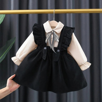 Ανοιξιάτικο νεογέννητο κοριτσάκι ρούχα βρέφος 1 έτους σετ γενεθλίων για κοριτσάκι βρεφικά ρούχα σετ ρούχων βρεφικό πουκάμισο λουράκι φούστα