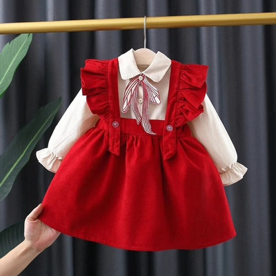 Пролетни дрехи за новородено бебе момиче бебешки комплекти за рожден ден на 1 година за момиче комплекти дрехи за бебета бебешка риза презрамка пола костюм