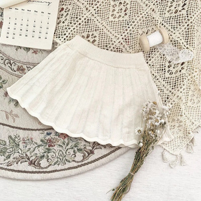 Mazuļu meitenes princeses kokvilnas trikotāžas džemperis svārki zīdaiņa mazulim bērnu trikotāža vienkrāsains vasaras pavasaris rudens zīdaiņu apģērbs 0-3 g.