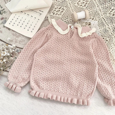 Mazuļu meitenes princeses kokvilnas trikotāžas džemperis svārki zīdaiņa mazulim bērnu trikotāža vienkrāsains vasaras pavasaris rudens zīdaiņu apģērbs 0-3 g.