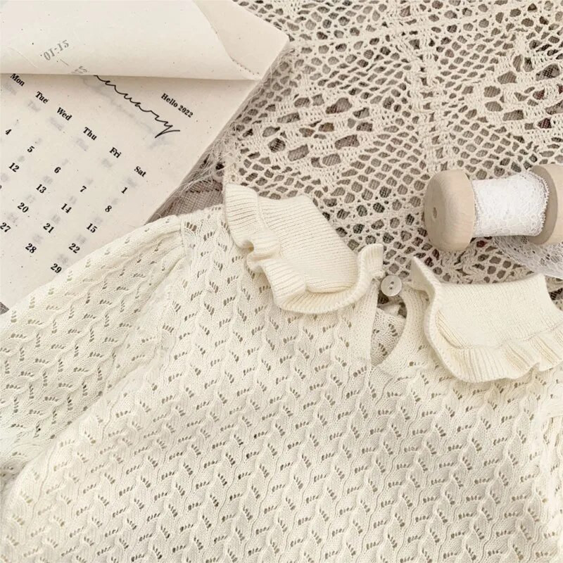 Mazuļu meitenes princeses kokvilnas trikotāžas džemperis svārki zīdaiņa mazulim bērnu trikotāža vienkrāsains vasaras pavasaris rudens zīdaiņu apģērbs 0-3 g.