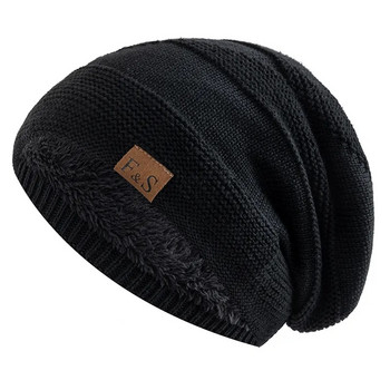 Νέα Unisex Slouchy χειμωνιάτικα καπέλα Προσθέστε γούνινη επένδυση για άνδρες και γυναίκες.