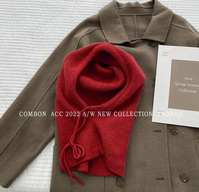 Zimske balaclava kape za muškarce i žene Unisex pletene kape s kapuljačom Vanjski Topliji šeširi s uzicom Jednodijelni ovratnik Ovratnik Beanies Kapa