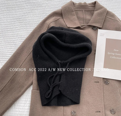 Zimske balaclava kape za muškarce i žene Unisex pletene kape s kapuljačom Vanjski Topliji šeširi s uzicom Jednodijelni ovratnik Ovratnik Beanies Kapa