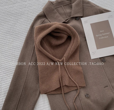 Zimske balaclava kape za muškarce i žene Unisex pletene kape s kapuljačom Vanjski Topliji šeširi s uzicom Jednodijelni ovratnik Ovratnik Beanies Kapa