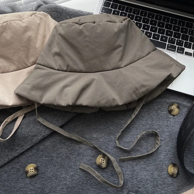 Premium Sense nježno ružičasti šeširi s podstavljenim remenom za žene, jesen i zimu, topli u korejskoj verziji, muške kape s ravnim vrhom