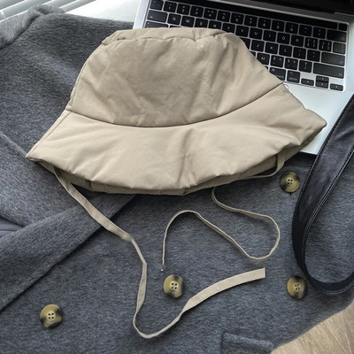 Premium Sense nježno ružičasti šeširi s podstavljenim remenom za žene, jesen i zimu, topli u korejskoj verziji, muške kape s ravnim vrhom