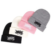 Unisex triibuline tikandid nokamütsid Sügistalvine soe müts Hip Cap Beanie müts Mütsid naistele Mehed